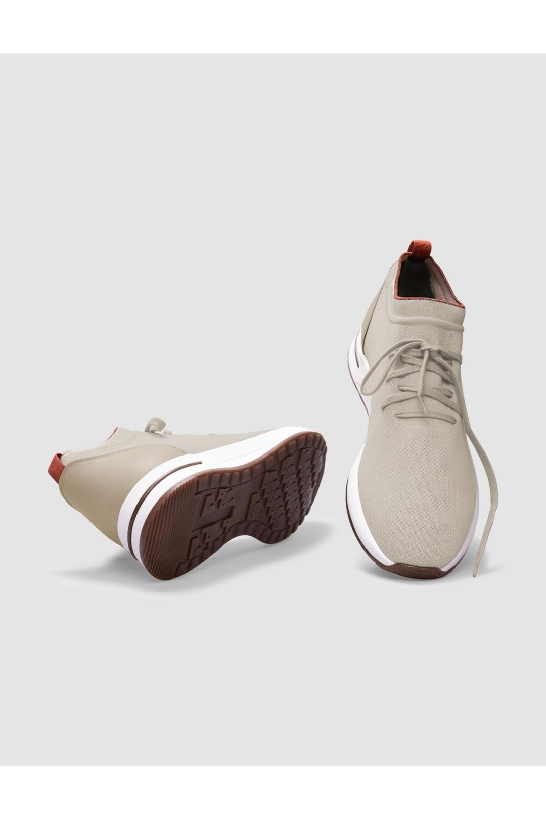 Cabani Shoes Modena Triko Beige Chaussures de Sport pour Homme à Lacets - Beige