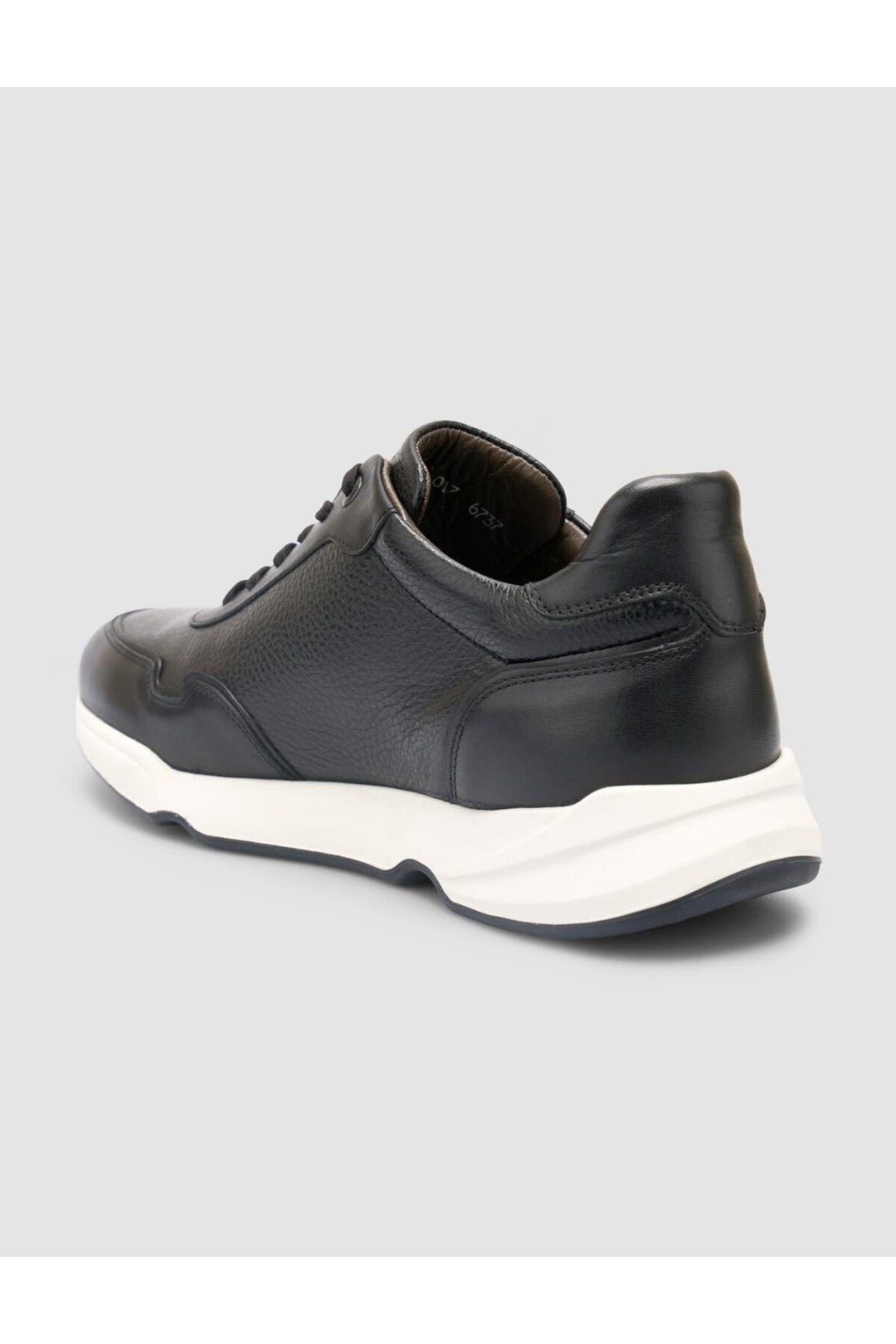 Cabani Shoes %100 Cuir véritable Chaussures de sport pour hommes noires - Noir