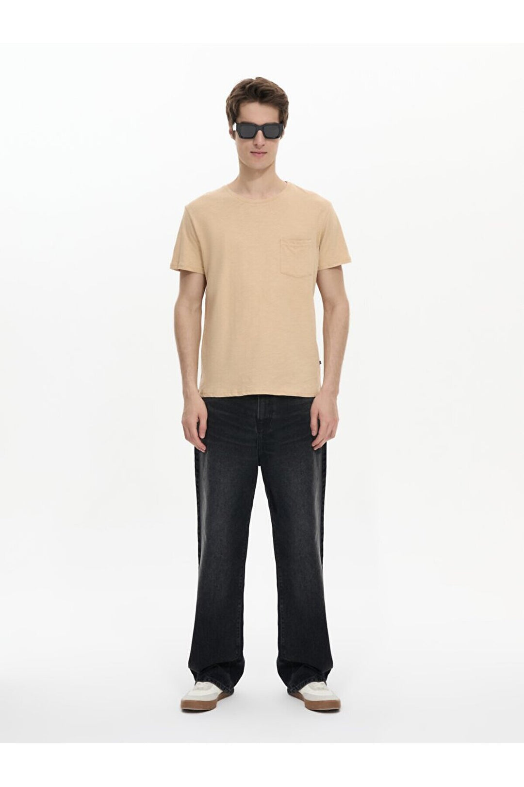 LTB T-shirt marron avec poche