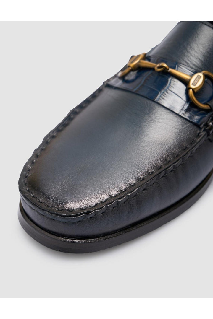 Cabani Shoes %100 Cuir Véritable Chaussures Classiques Pour Hommes Bleu Marine - Bleu marine