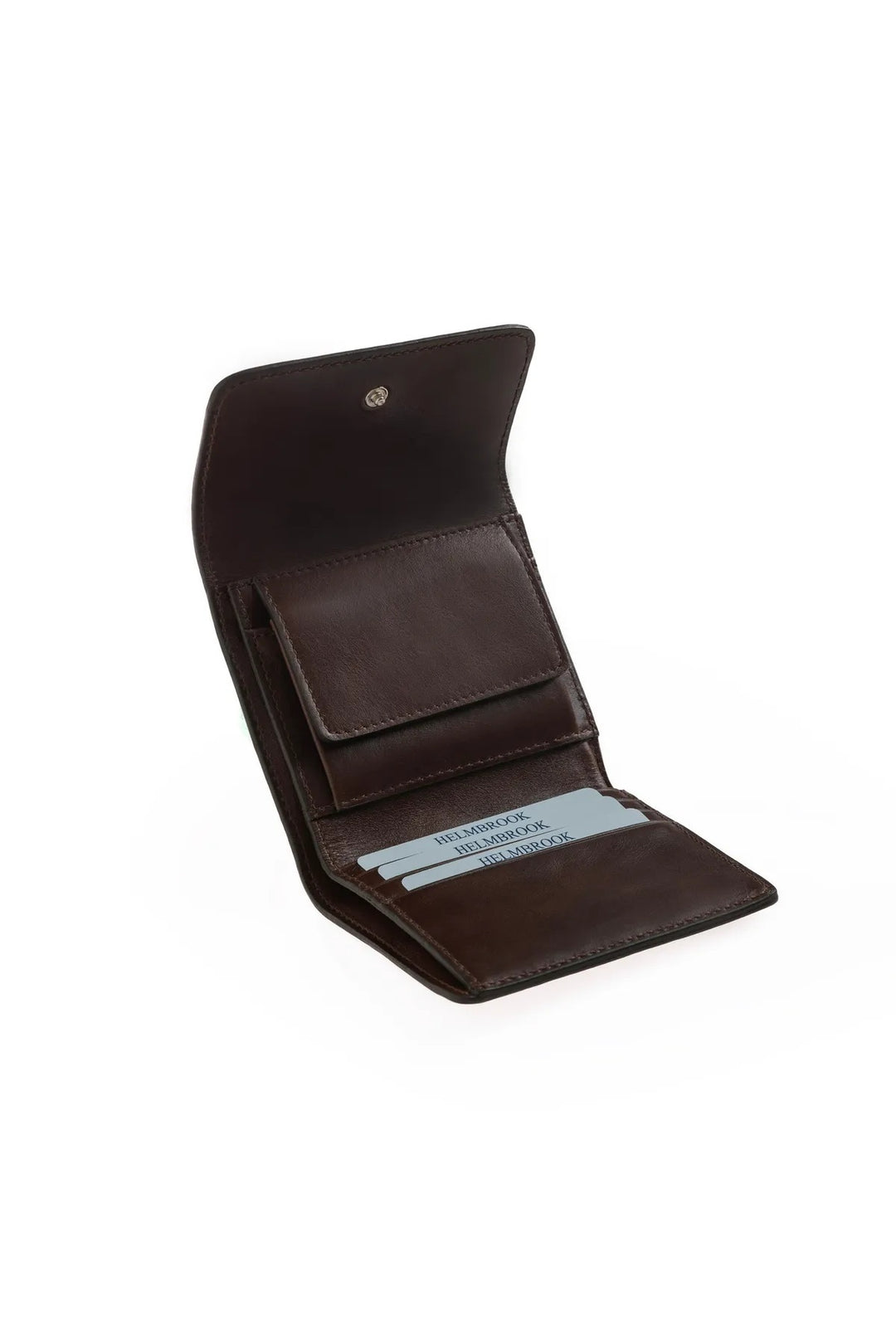 helmbrook Grande fermeture à glissière de portefeuille en cuir véritable pour femmes avec couvercle protégé par RFID Eleanor Brown