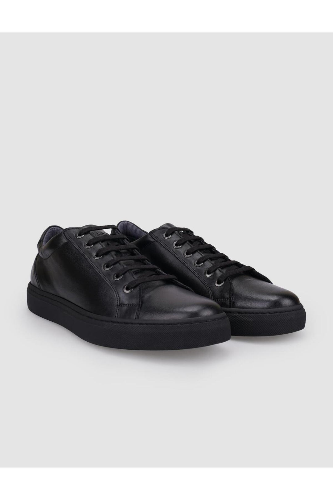 Cabani Shoes Chaussures pour hommes en cuir véritable noir à lacets 100% - Noir
