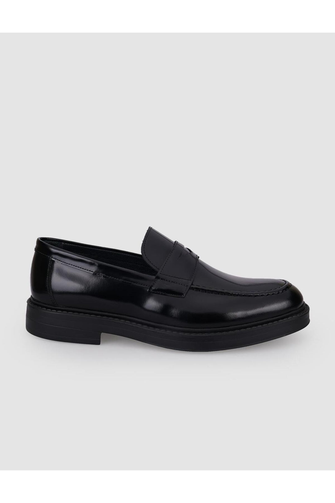 Cabani Shoes Loafer pour homme en cuir véritable noir avec détail de ceinture d'ouverture à 100% Villara. - Multicolore