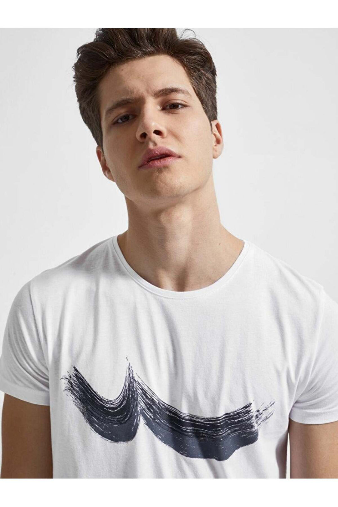 LTB T-shirt à Manches Courtes Col Roulé pour Homme Sawahı 1225845446089 - Blanc