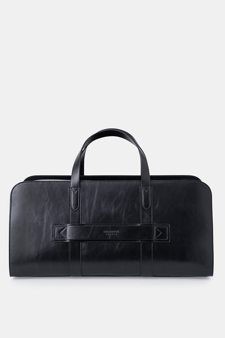 Helmbrook Sac de voyage unisexe en cuir véritable Leonard avec sangle