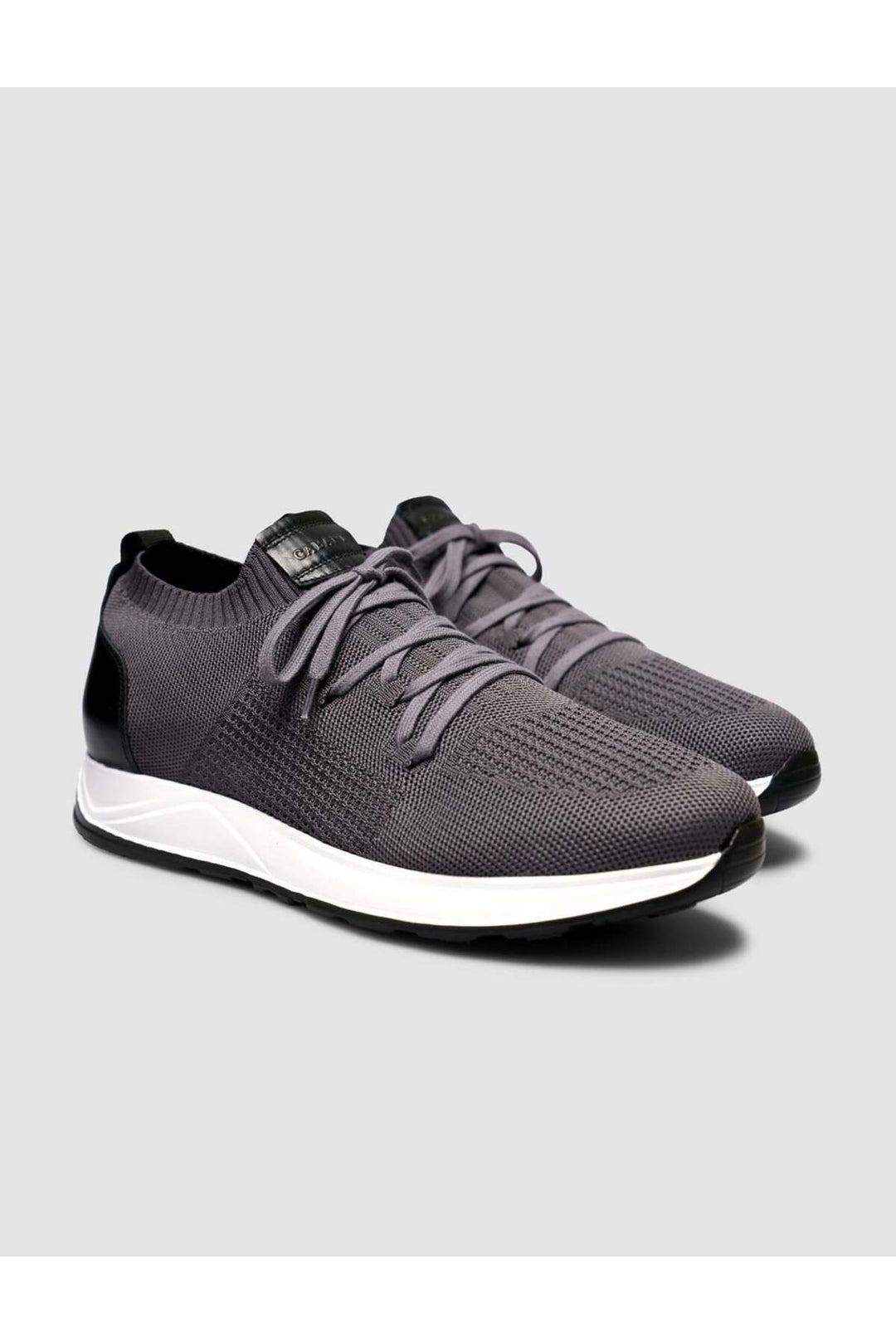 Cabani Shoes Chaussures de sport pour hommes Napoli en tricot anthracite - Anthracite
