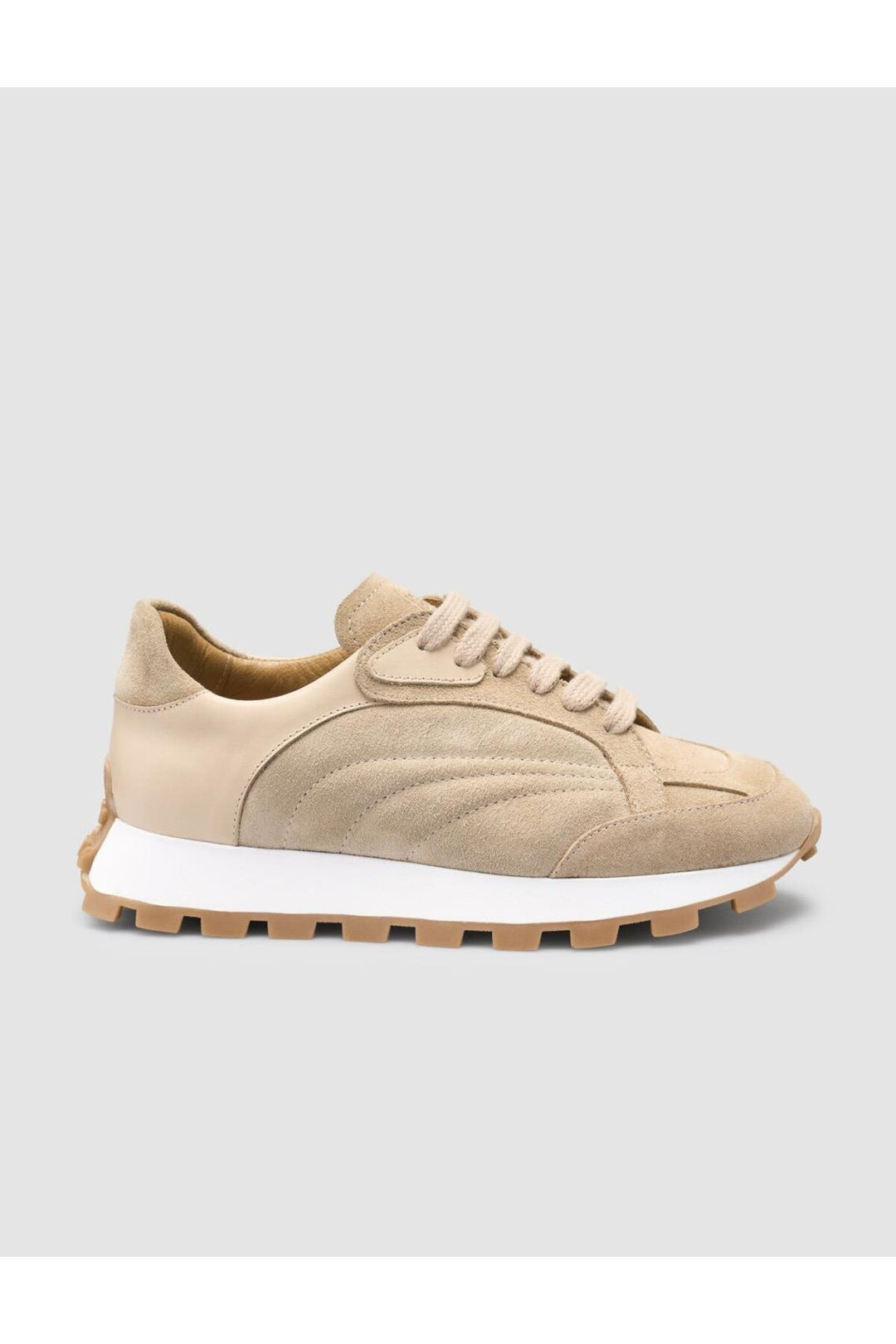 Cabani Shoes %100 Cuir véritable Baskets femme Beige - Multicolore