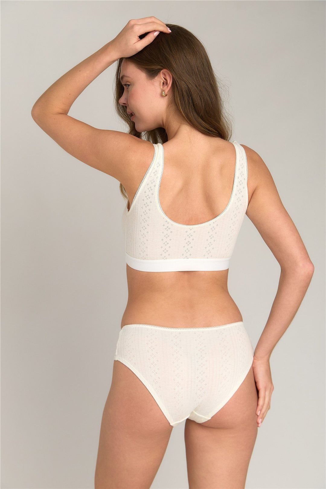 Lovely Things KIMBERLY Culotte Pointelle - Écru