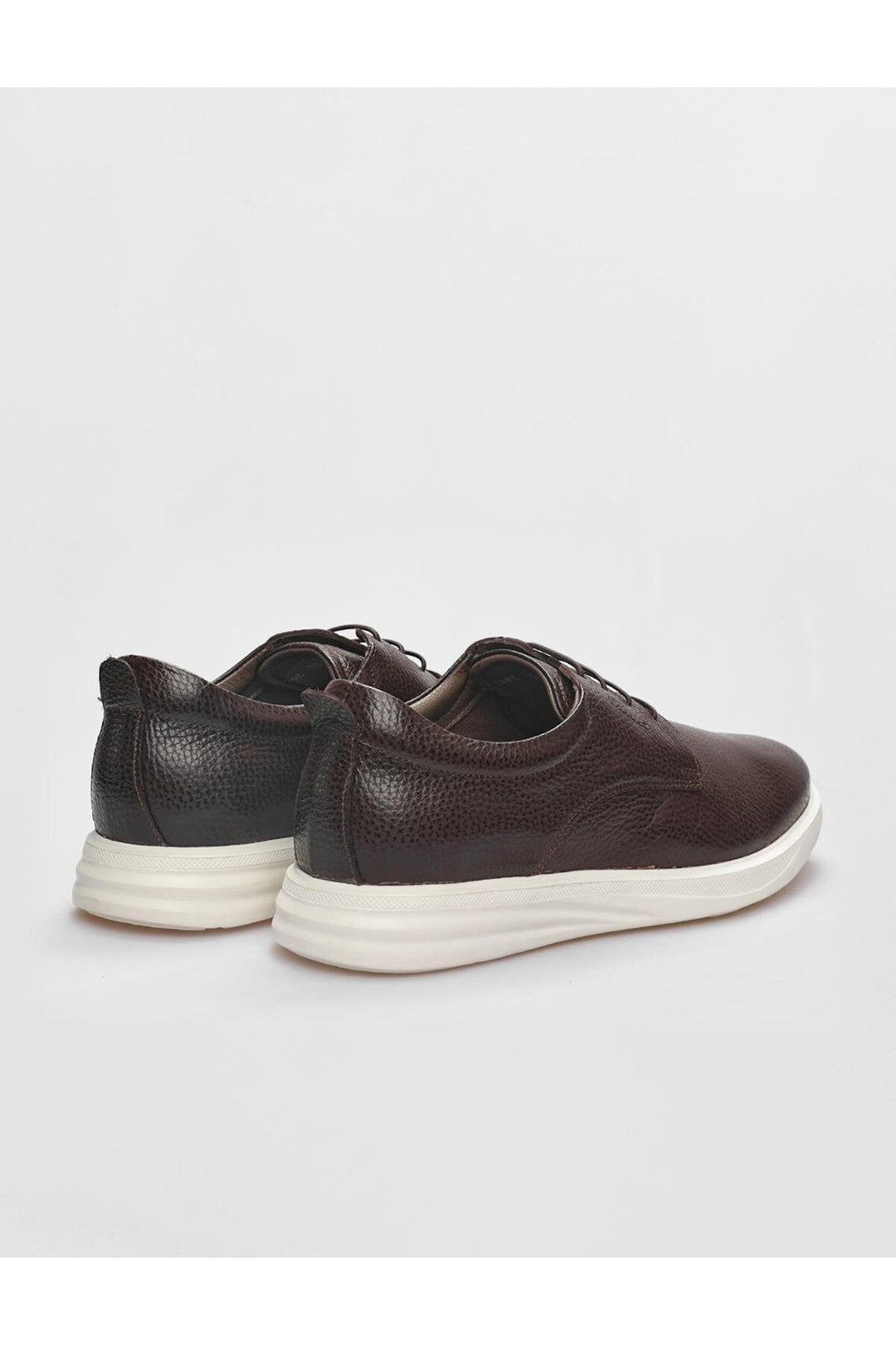 Cabani Shoes Chaussures de ville pour hommes en cuir véritable marron à lacets - Marron