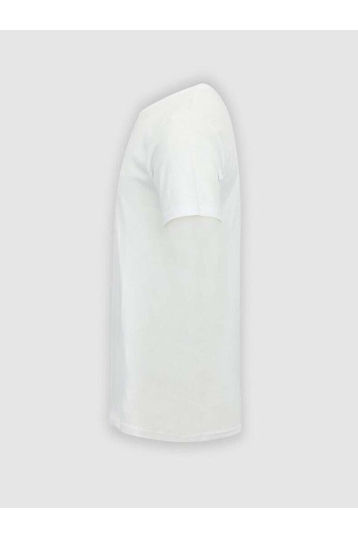 LTB T-shirt blanc slim à manches courtes Zero Collar Pressure