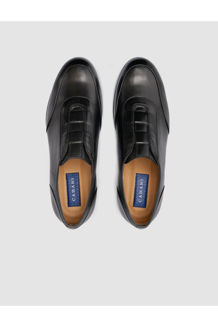 Cabani Shoes Chaussures de ville pour hommes en cuir véritable noir 100% - Multicolore