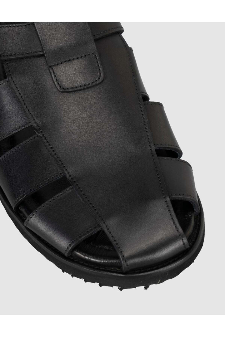 Cabani Shoes Sandales classiques en cuir véritable pour homme - Multicolore