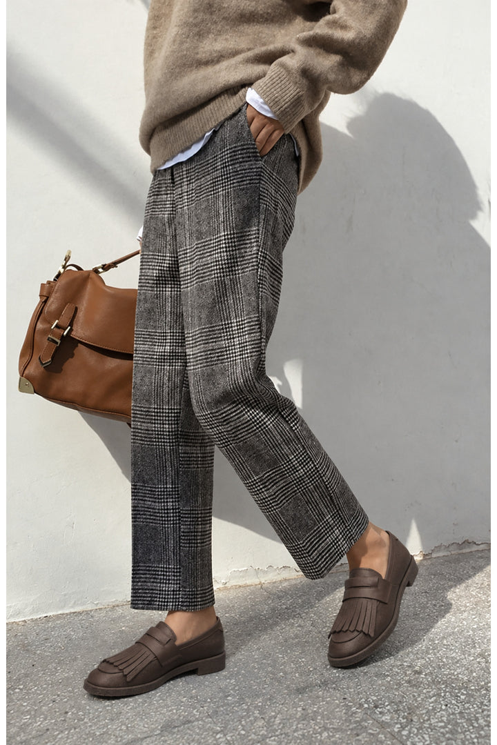 Wavelys GABRI Chaussures pour femmes élégantes en cuir véritable, confortables, flexibles et à semelle douce. - Marron