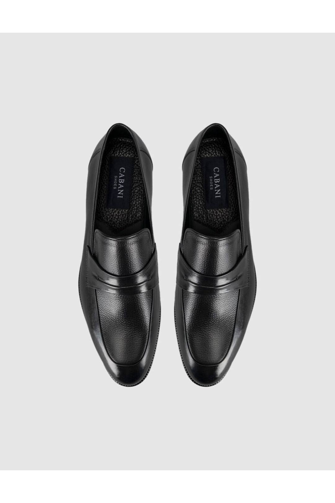 Cabani Shoes Chaussures classiques pour hommes en cuir noir premium - Multicolore