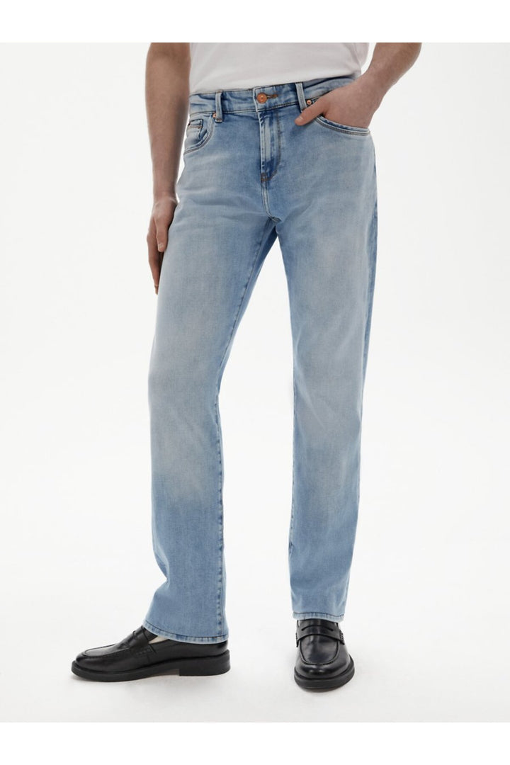 LTB Hollywood Z Jean Pantalon Taille Moyenne Jambe Droite Light Indigo - Clair Bleu