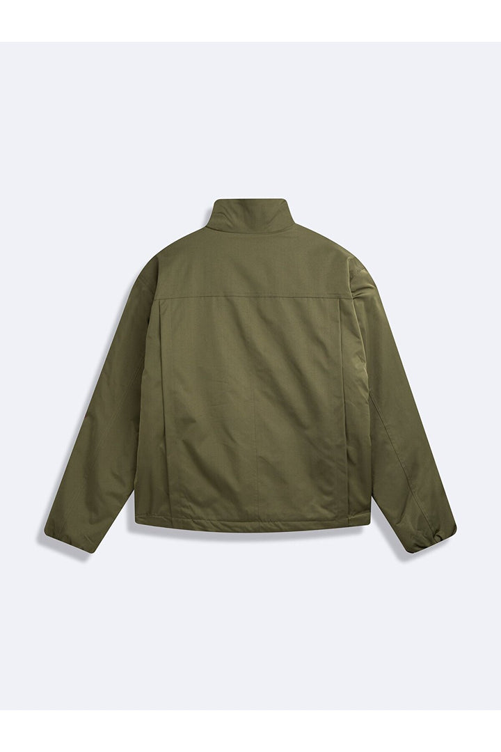 LTB Manteau vert avec poche zippée et col chemise