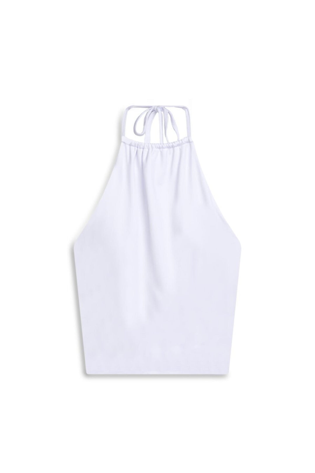 LTB Débardeur blanc à col halter avec lien au cou - Blanc