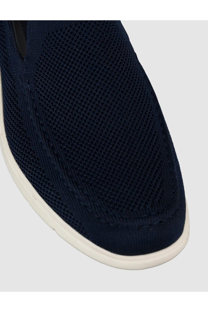 Cabani Shoes Chaussures décontractées pour hommes en tricot à semelle légère Bleu marine - Bleu marine