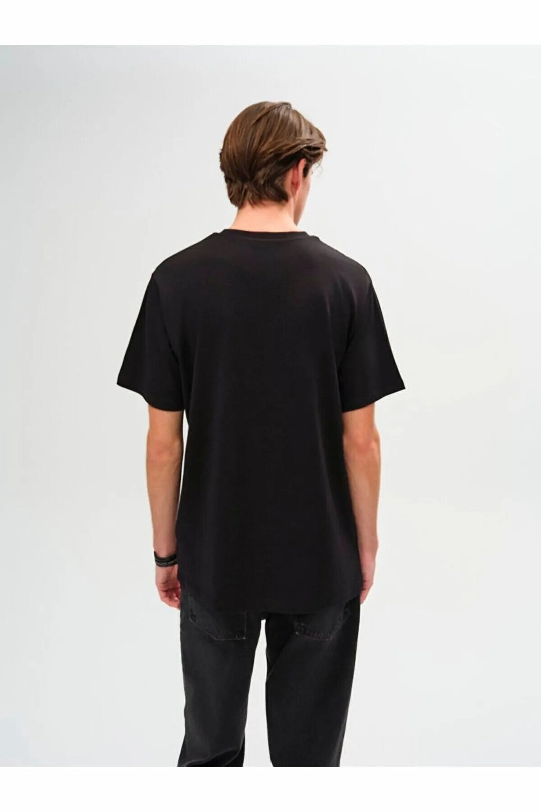 LTB T-shirt noir à manches courtes Regular