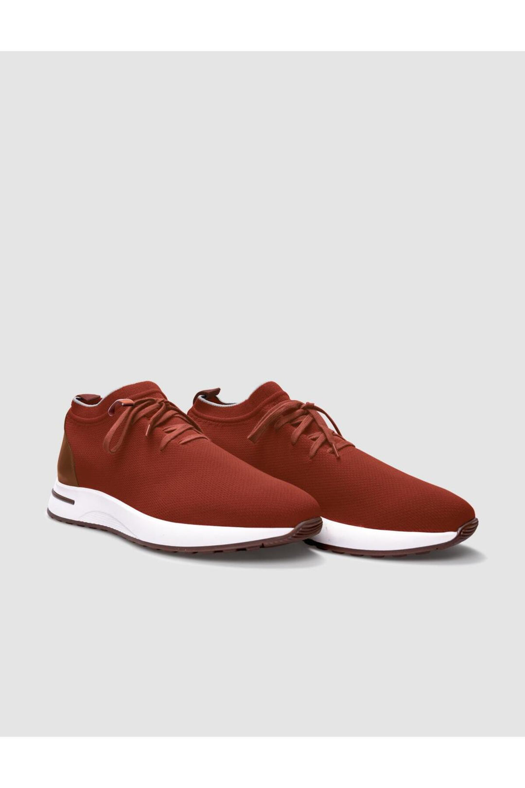 Cabani Shoes Chaussures de sport pour hommes en tricot orange avec lacets - Orange