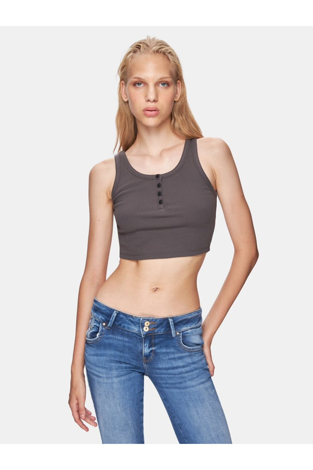 LTB Bracelet boutonné sur le devant Basic Anthracite Singlet