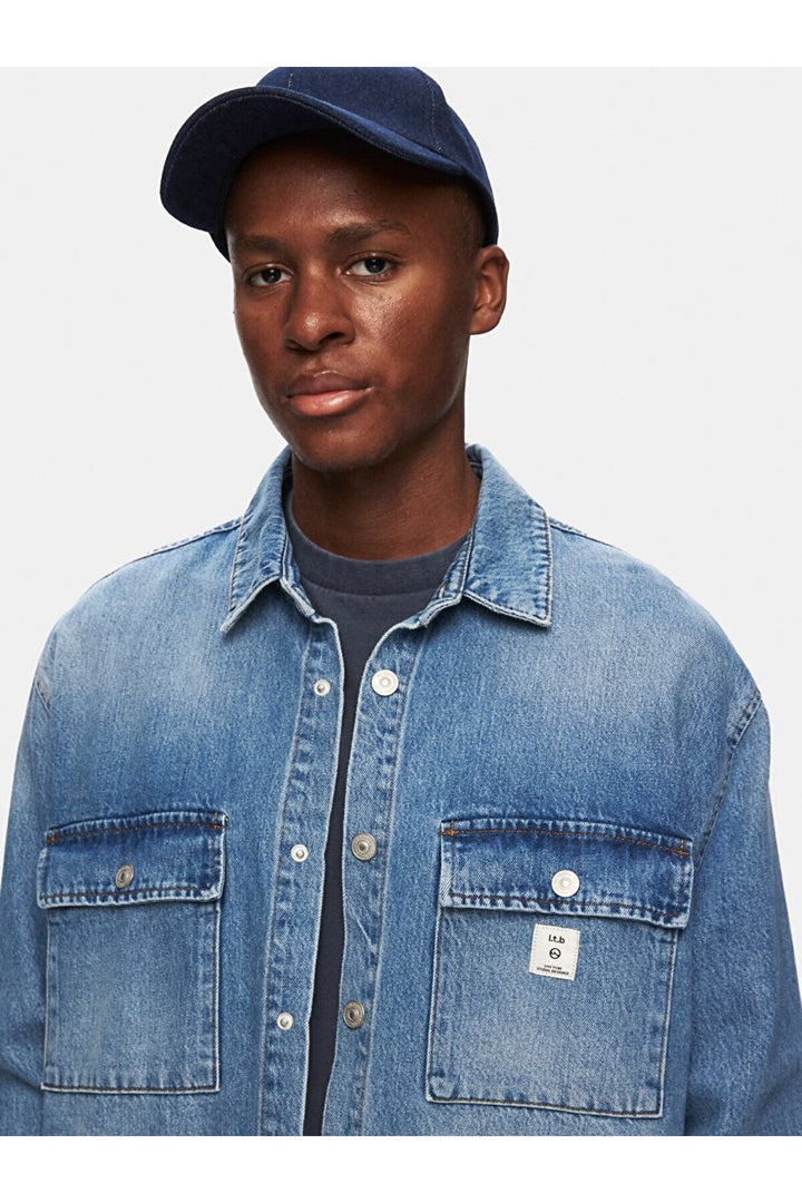 LTB Steven Chemise en Jean Oversize - Clair Bleu_55637