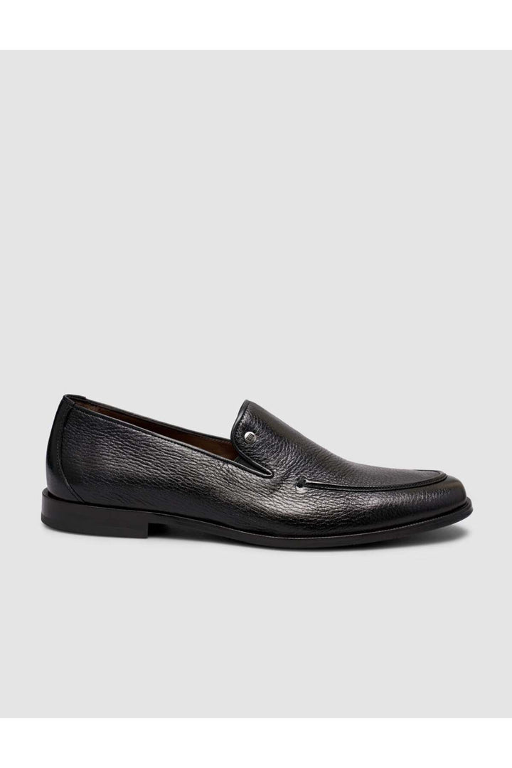 Cabani Shoes Chaussures classiques slip-on en cuir véritable noir pour homme - Multicolore
