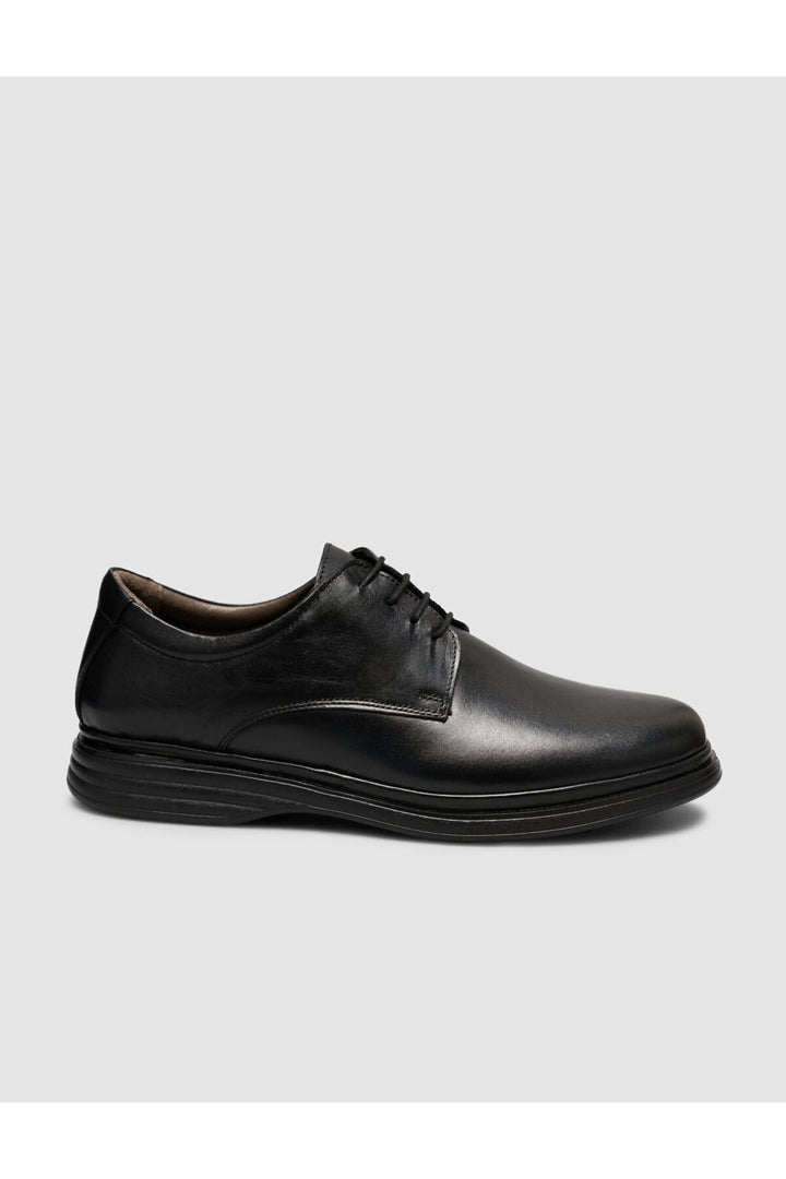 Cabani Shoes Chaussures classiques pour hommes en cuir véritable noires à lacets - Multicolore