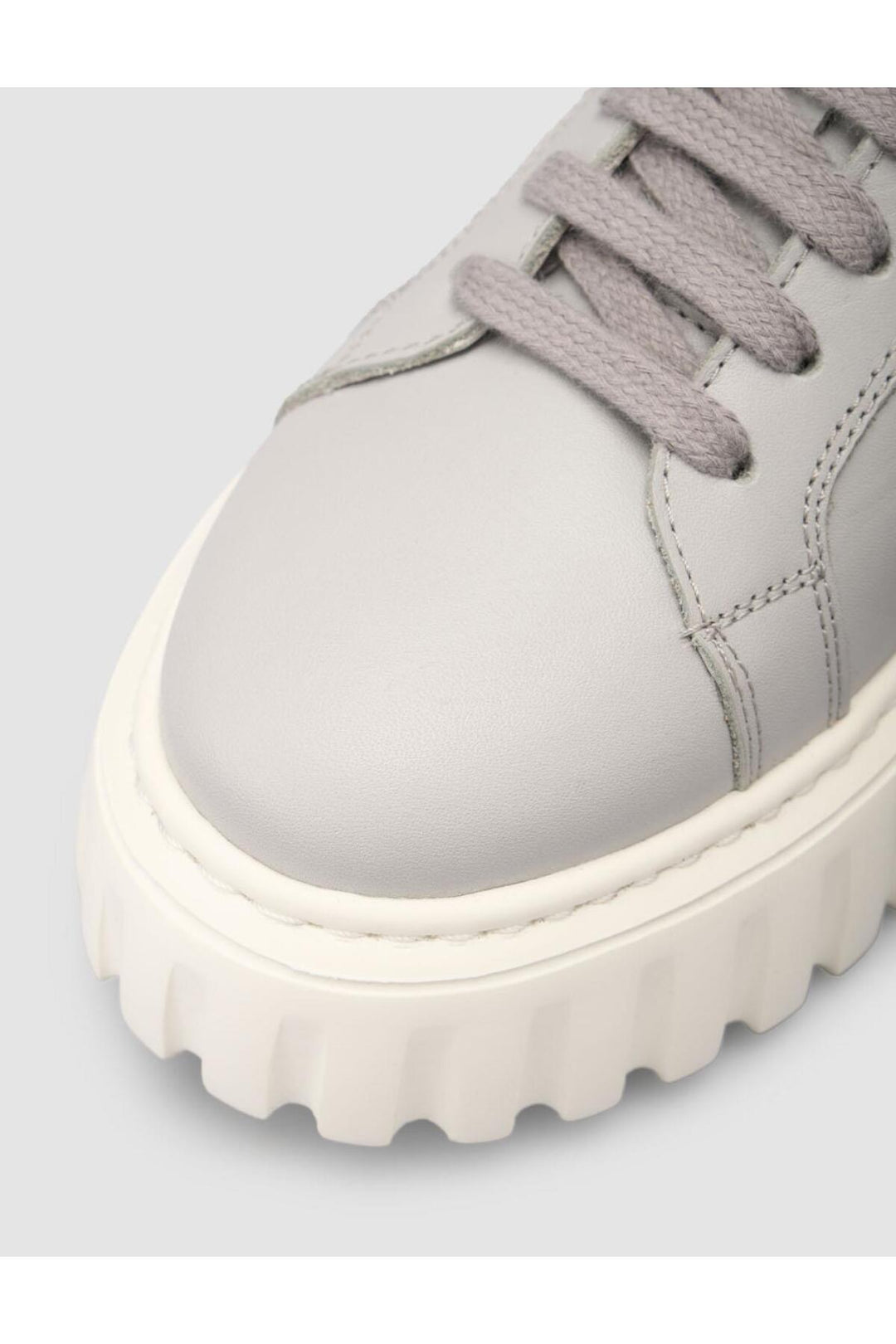 Cabani Shoes MonaMae %100 Cuir Véritable Chaussures de Sport Femme Grise - Gris