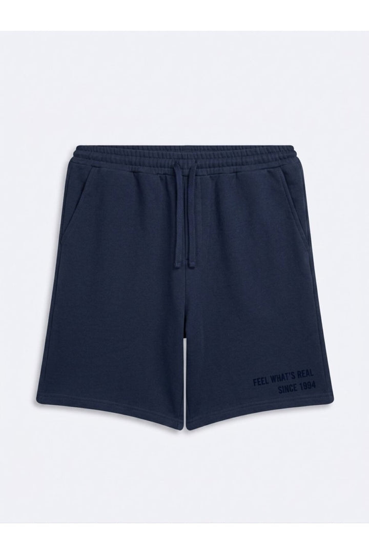 LTB Short Relaxed Basique Imprimé Minimal Bleu marine - Bleu marine