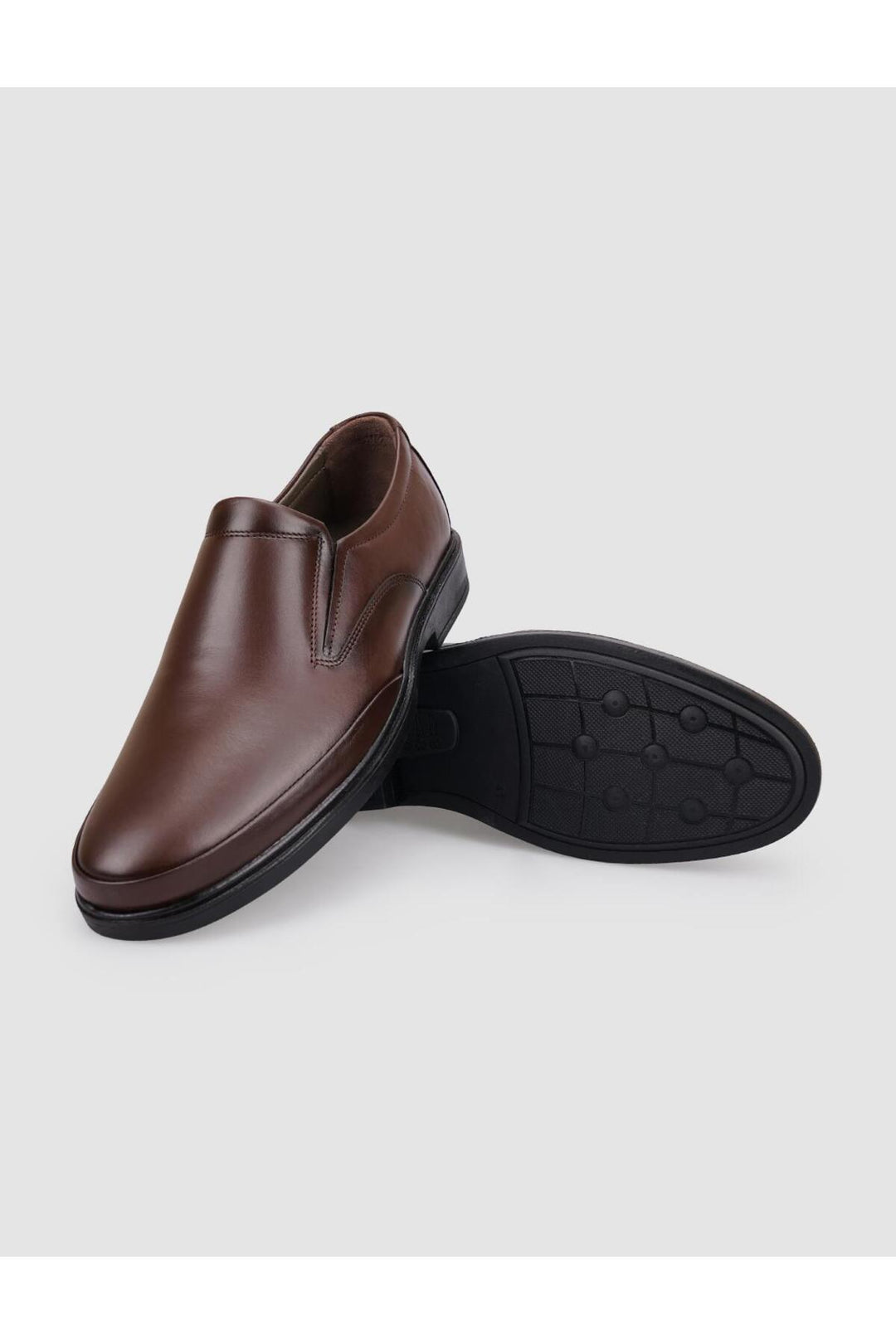 Cabani Shoes Chaussures de ville pour hommes en cuir véritable marron 100% - Multicolore