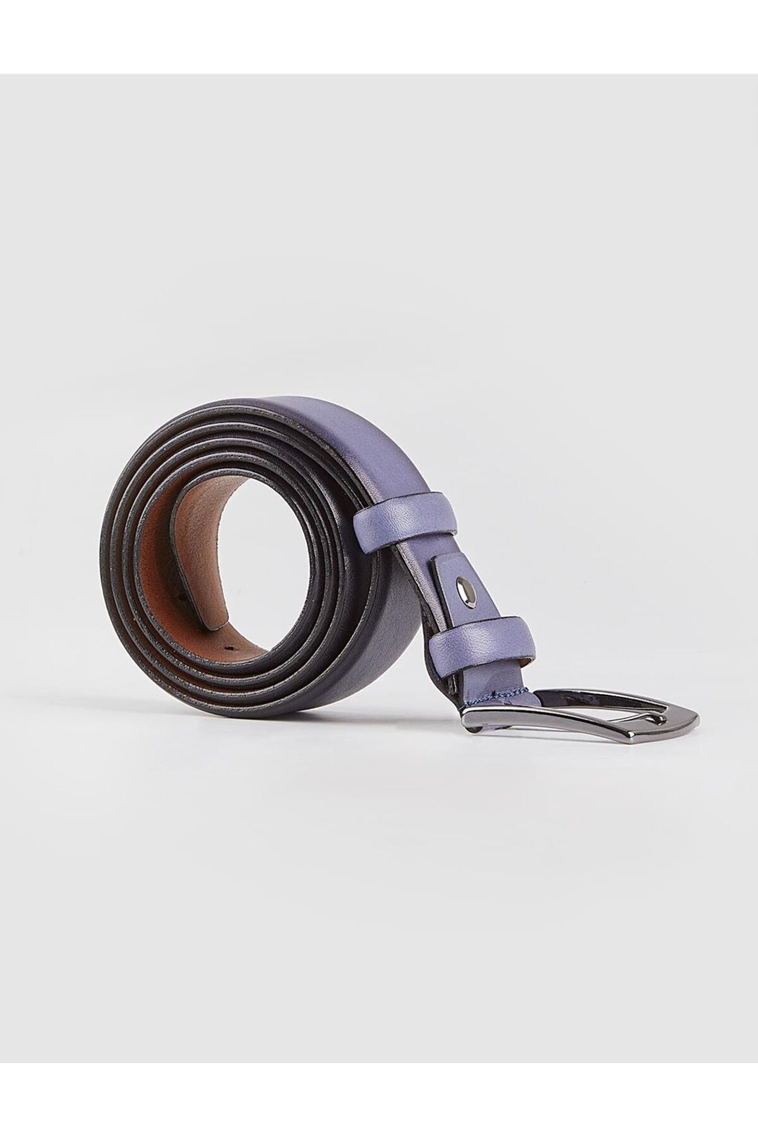 Cabani Shoes Ceinture classique pour homme en cuir véritable bleu marine - Bleu marine