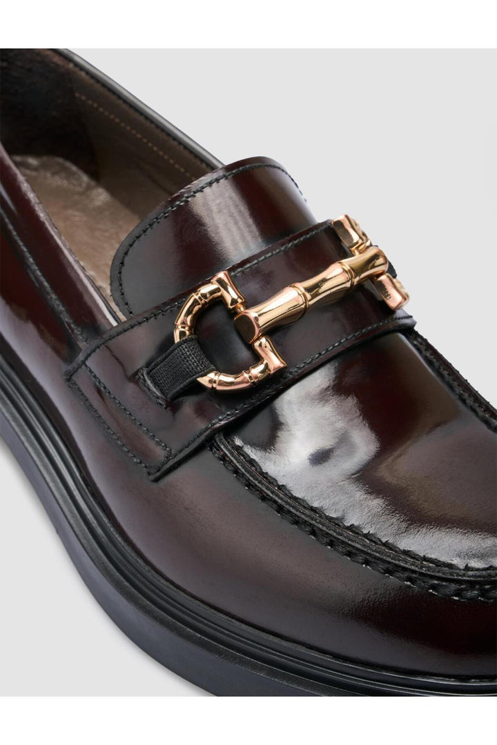 Cabani Shoes %100 Cuir véritable Chaussures de ville pour femmes Bordeaux - Bordeaux