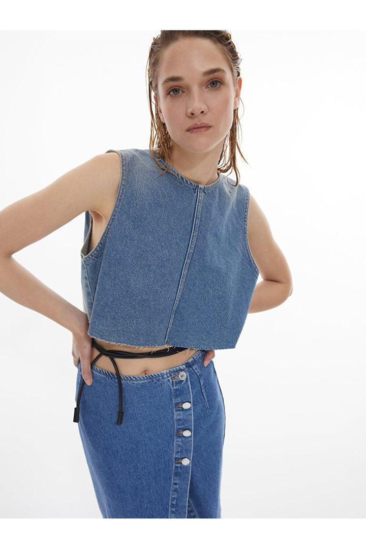 LTB Chemisier court en jean Helena