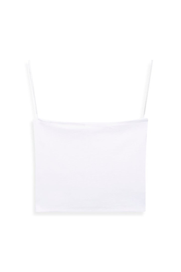 LTB Singlet blanc court basique sans bretelles