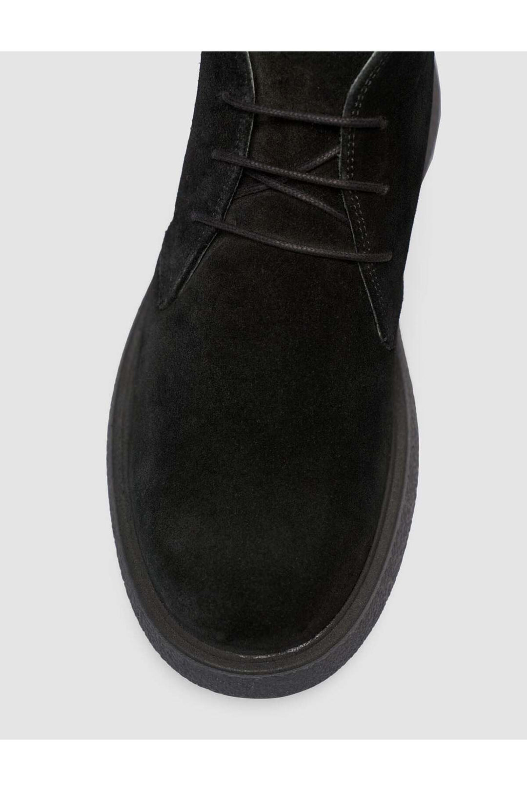 Cabani Shoes Bottines quotidiennes en cuir véritable suédé noir à lacets - Multicolore