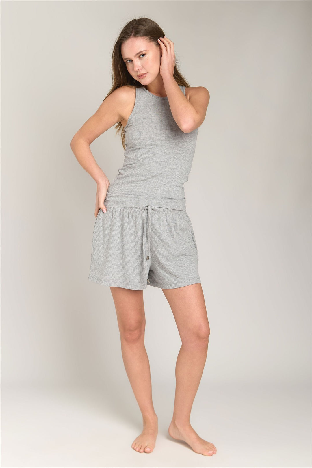Lovely Things Pantalon de pyjama caraco CAROL - Bourgogne