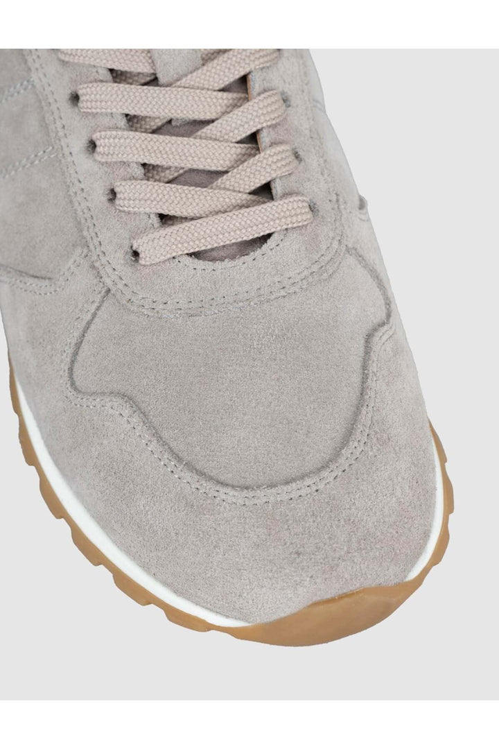 Cabani Shoes Baskets femme en cuir suédé gris - Gris