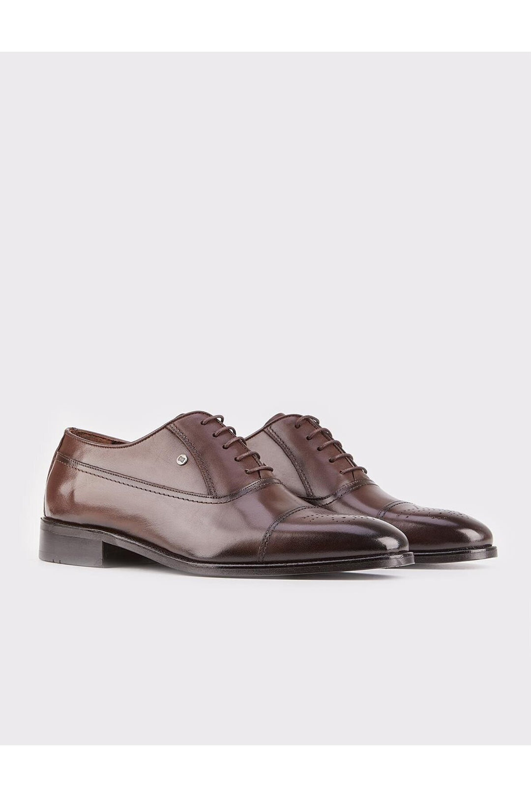 Cabani Shoes Chaussures classiques pour hommes en cuir véritable avec semelle Neolit, marron, à lacets. - Marron