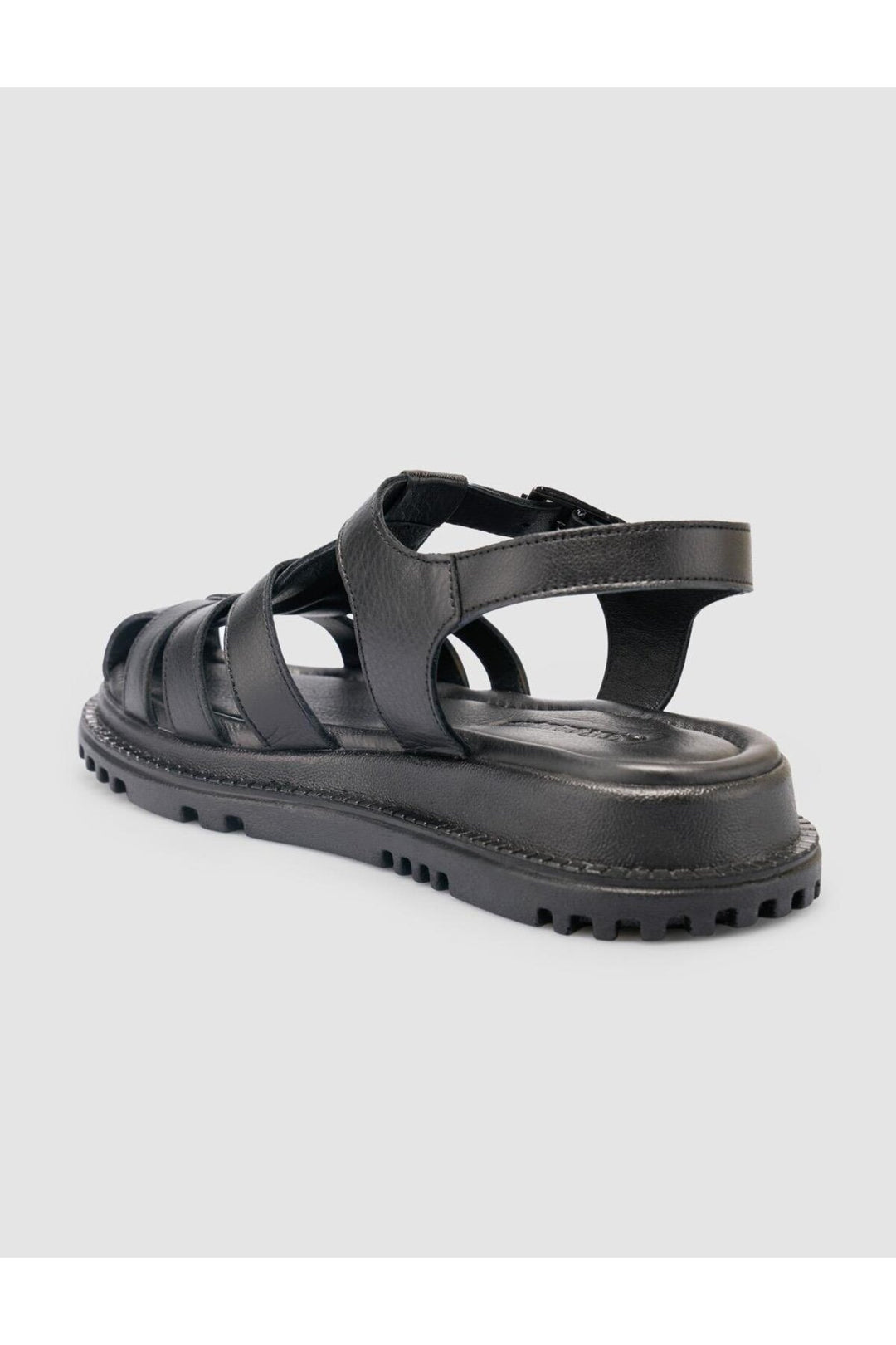 Cabani Shoes %100 Cuir véritable Sandales noires pour femmes - Multicolore