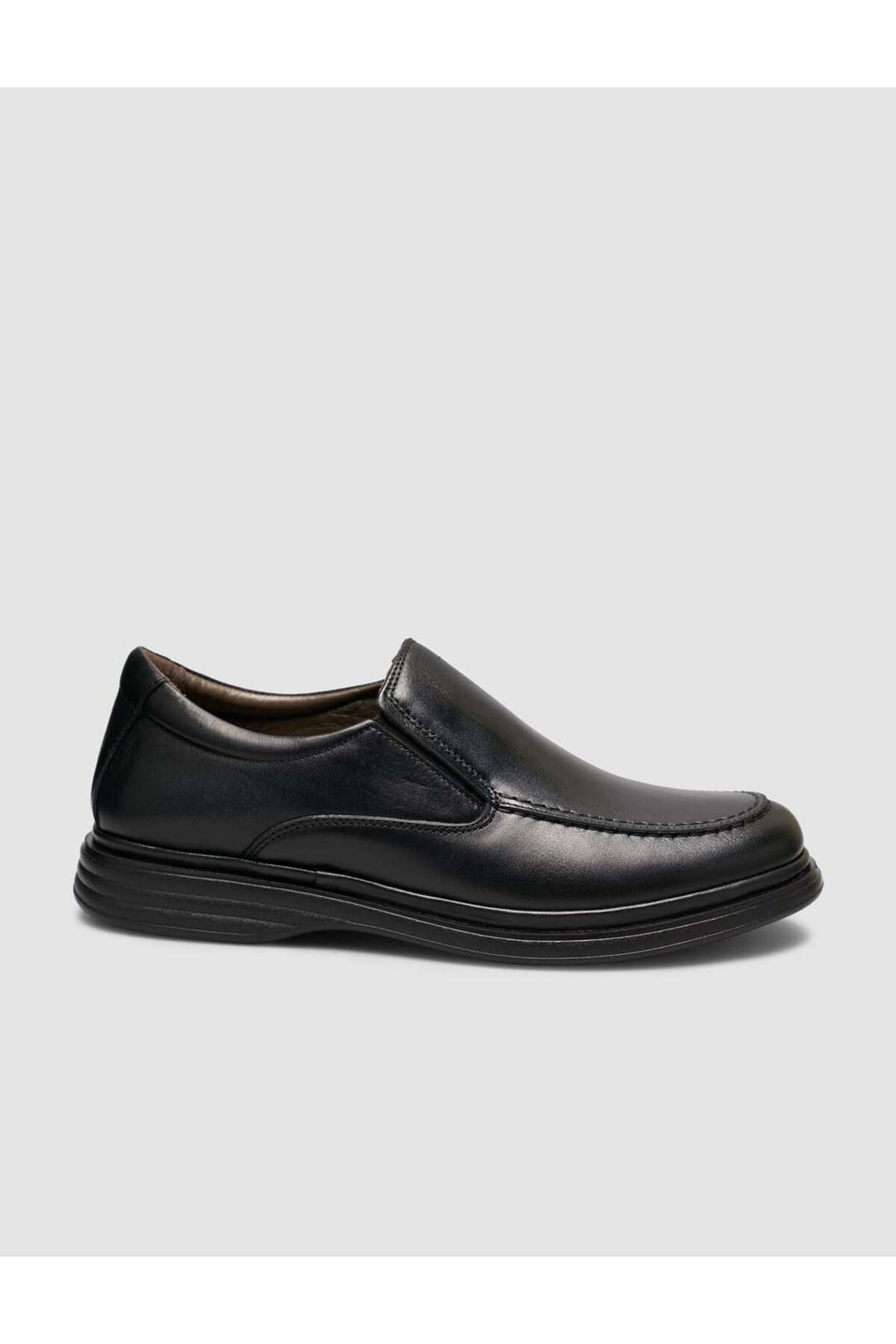 Cabani Shoes Chaussures Loafer Classiques pour Hommes en Cuir Véritable Noires - Multicolore