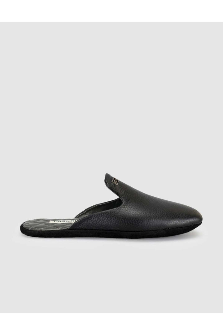 Cabani Shoes Sandales premium en cuir véritable matelassé noir pour femme avec semelle intérieure. - Noir