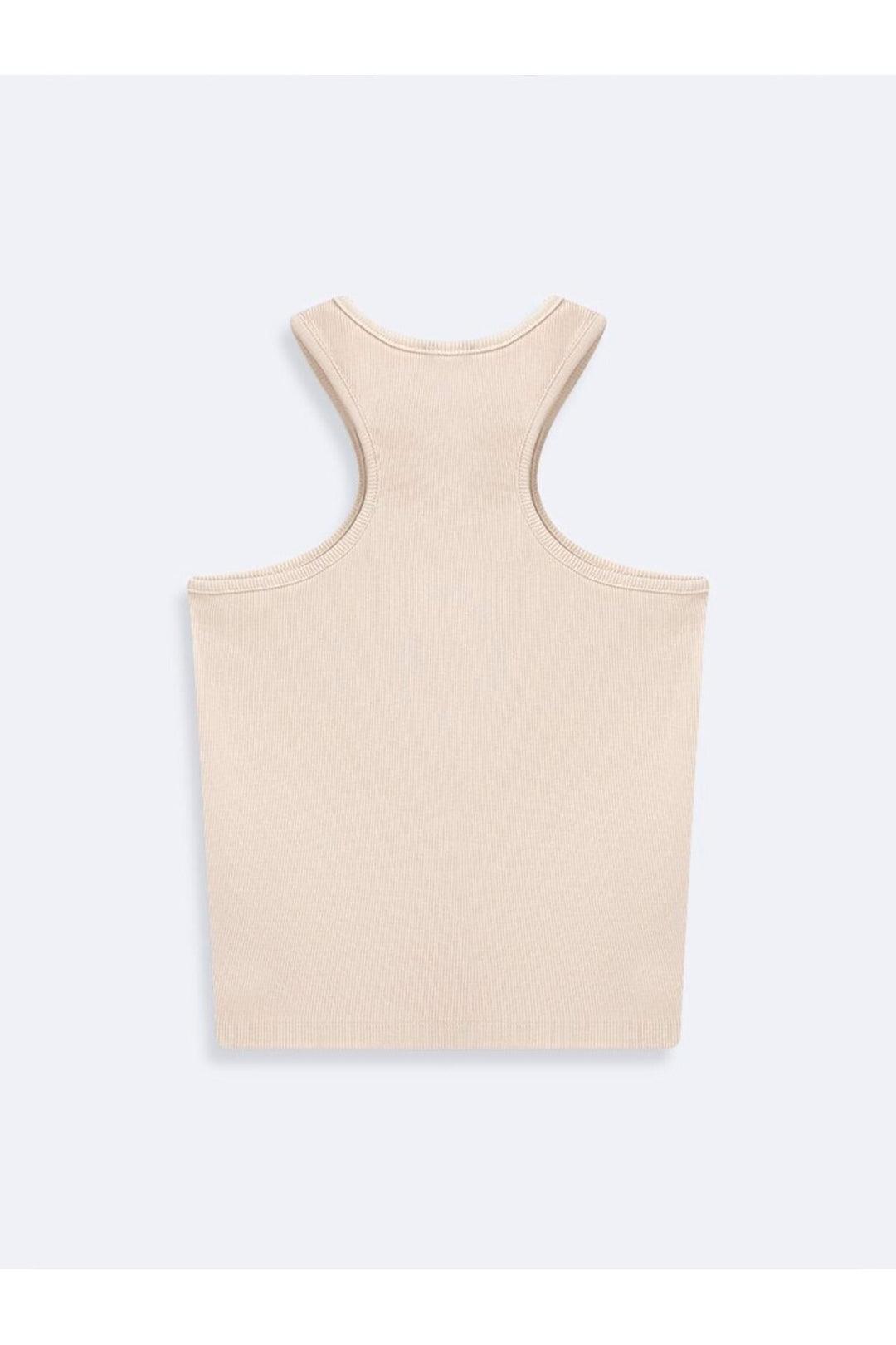 LTB Singlet crème basique côtelé sans manches