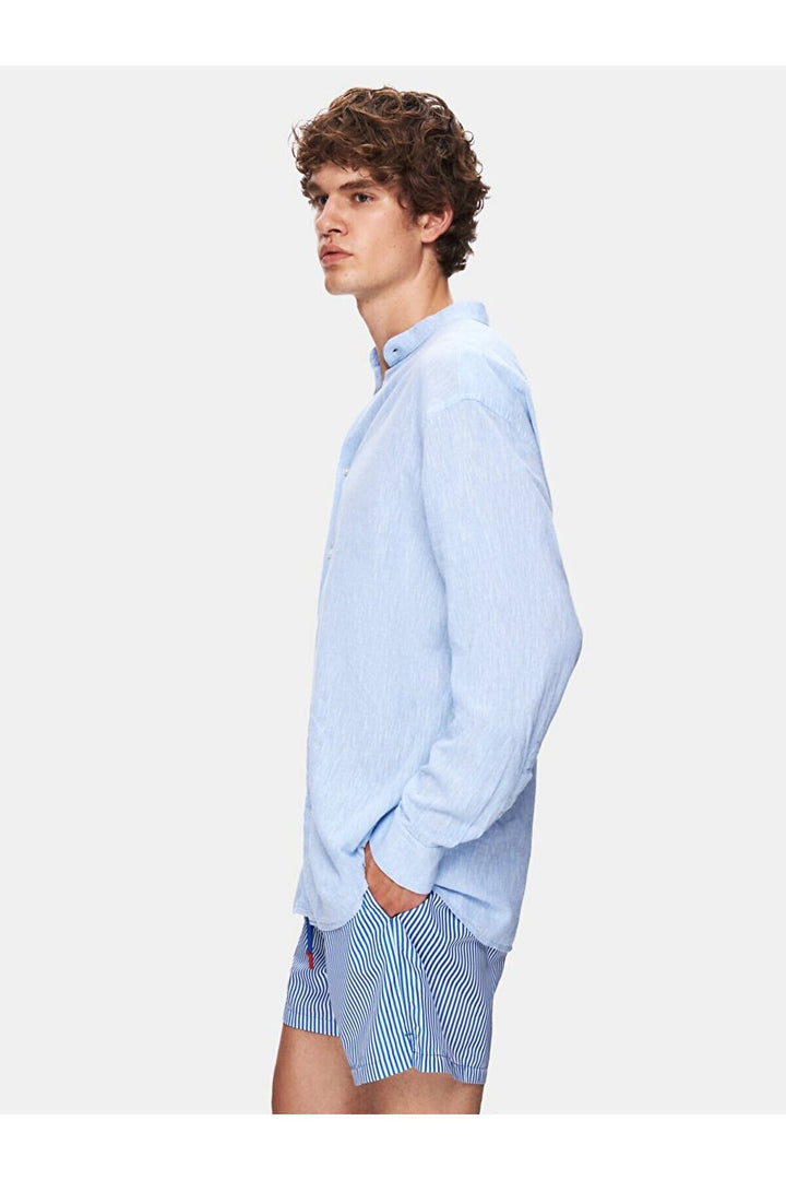 LTB Chemise bleue à manches longues Regular