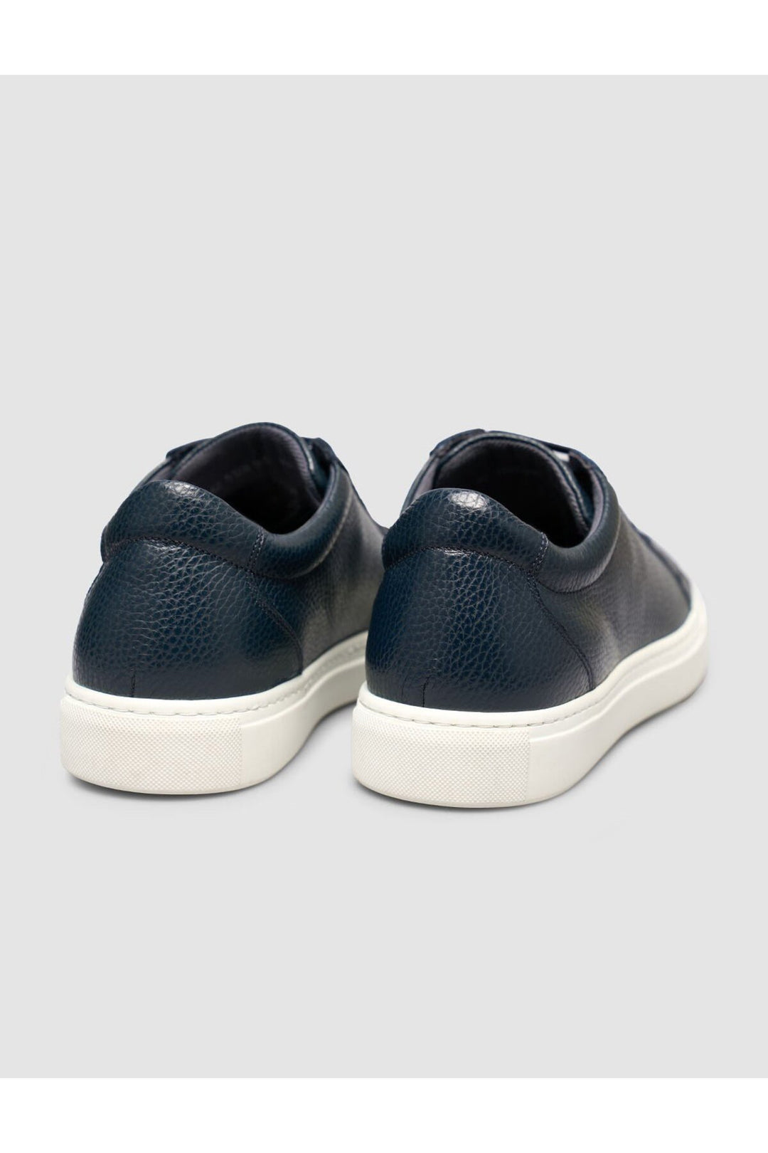 Cabani Shoes %100 Cuir véritable Baskets pour hommes à lacets Bleu marine - Bleu marine