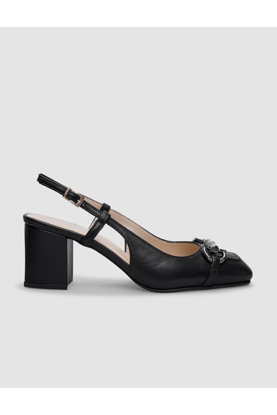Cabani Shoes Chaussures à talons pour femmes en cuir véritable noir 100% - Multicolore