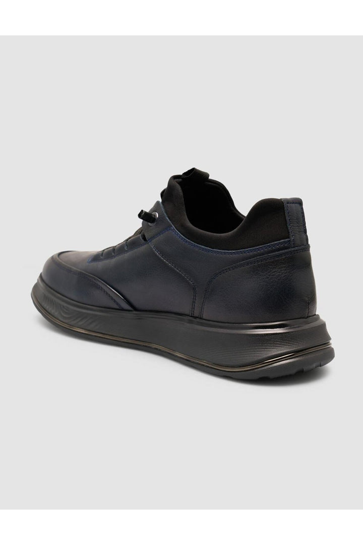 Cabani Shoes Chaussures de sport pour hommes à lacets bleu marine - Bleu marine