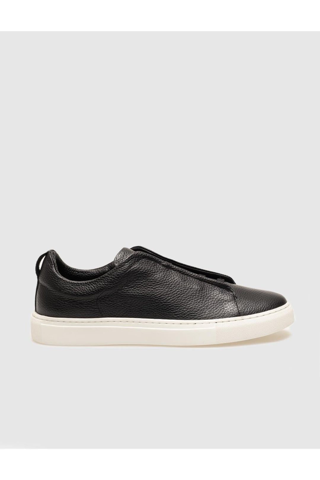 Cabani Shoes Chaussures de sport pour hommes en cuir véritable noir à lacets. - Noir