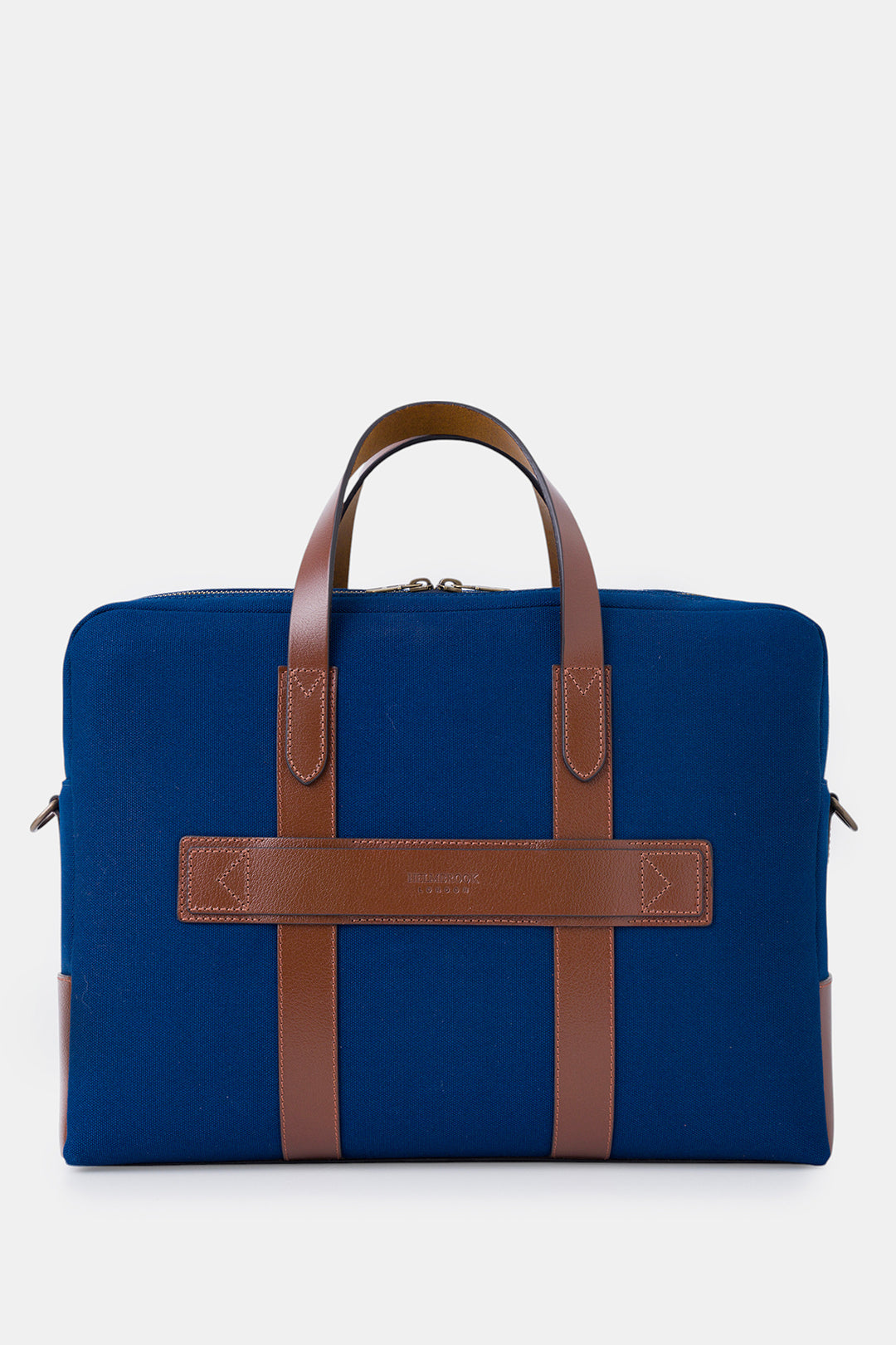 Helmbrook Sac pour ordinateur portable Benedict en cuir véritable 15,6"à deux compartiments pour homme