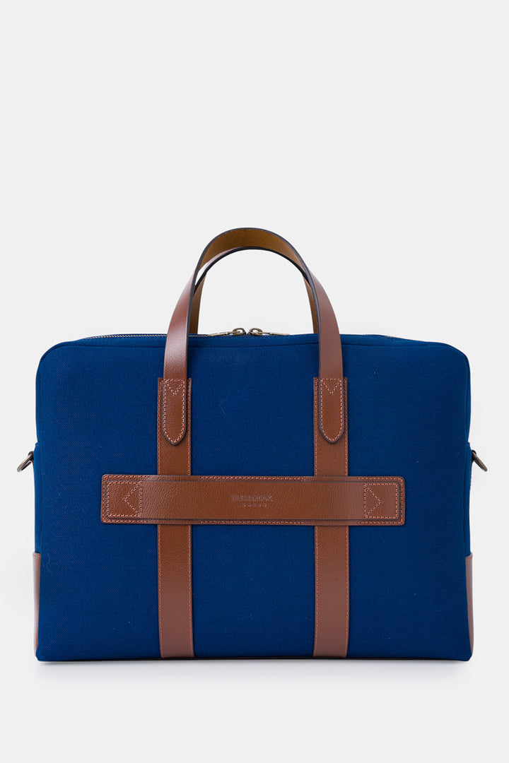 Helmbrook Sac pour ordinateur portable Benedict en cuir véritable 15,6"à deux compartiments pour homme